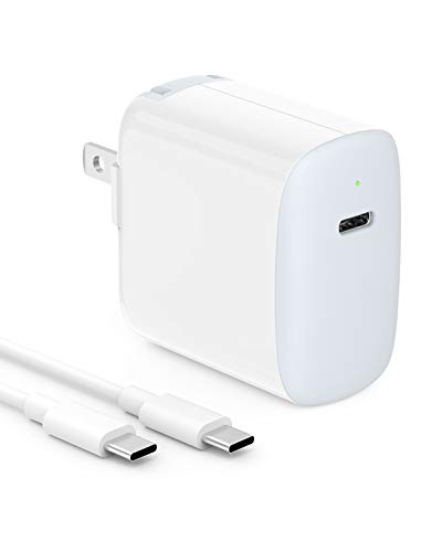 30W USB C Fast Charger for iPad, MacBook, Pixel, and Cables