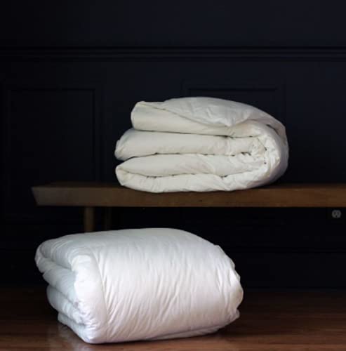 Essential Winter Weight White Goose Comforter, Full/Queen