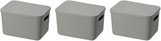 Stackable Plastic Storage Bin with Lid