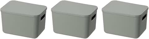 Stackable Plastic Storage Bin with Lid