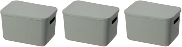 Stackable Plastic Storage Bin with Lid
