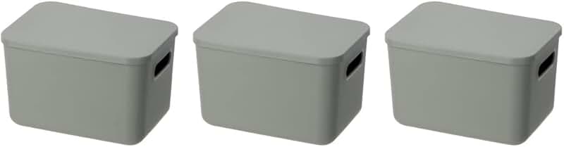 Stackable Plastic Storage Bin with Lid