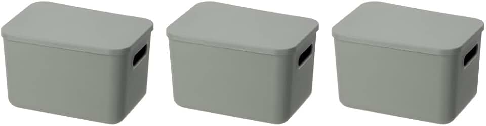 Stackable Plastic Storage Bin with Lid