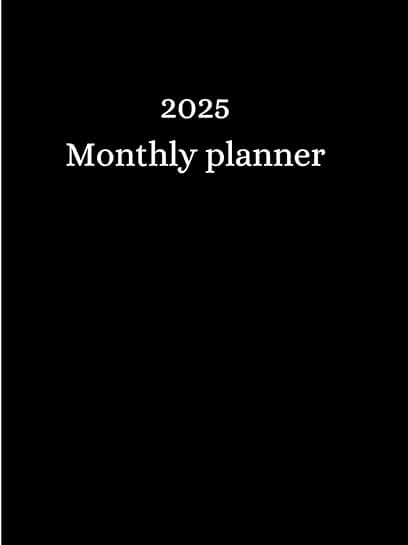 2025 Weekly and Monthly Planner, 8.5 x 11 inches