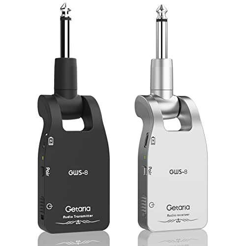 Wireless guitar system with rechargeable battery