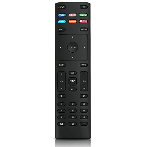 XRT136 Remote Control Replace fit for VIZIO TV D24F-F1 D32FF1 D43F-F1 E55U-D0 E55UD2 E55-D0 E55E1 M65-D0 M65E0 P65-E1 P75C1 P75E1 M70-E3 M75E1 E43-E2 D50F-F1 E32-D1 E32H-D1 E40-D0 E43-D2 E43U-D2