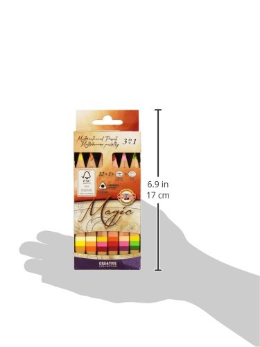 Set of 12 Triangular Colored Pencils with 1 Extra