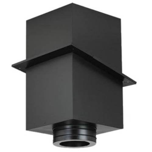 9438B 24'' Square Ceiling Support Box, 6, Black
