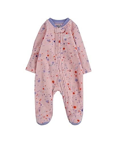 Baby Girl Microfleece Footed Coverall with Zipper Closure (Arctic Punch(06I084-A6A)/Blue, 3 Months)