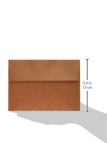 A7 Copper Metallic Invitation Envelopes, 50 Pack