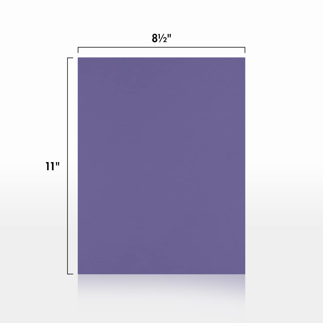Wisteria Purple Cardstock, 8.5 x 11, 50 sheets
