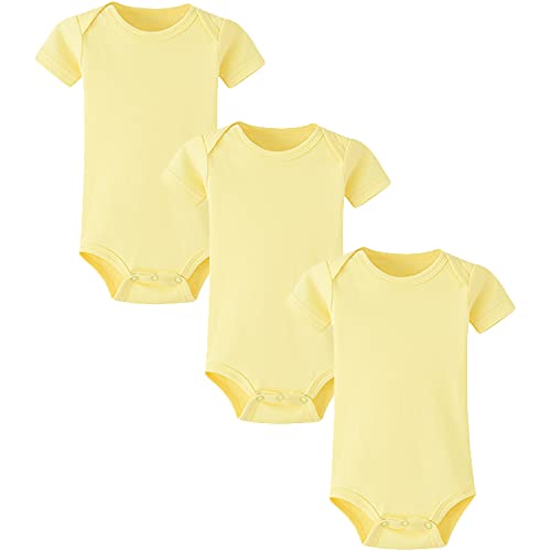 Baby Bodysuit Yellow 3 Months