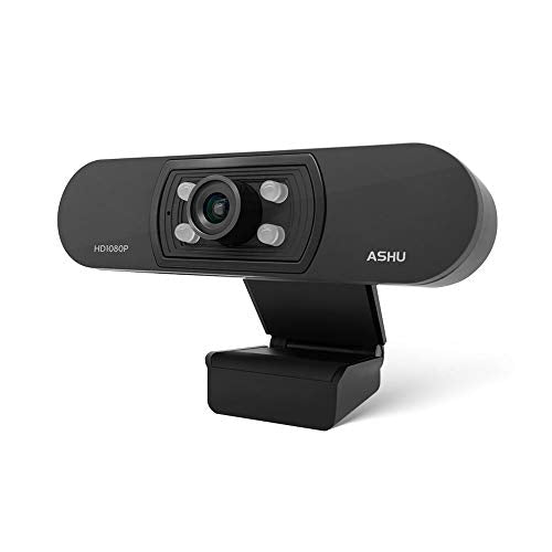 1080P Webcam with Microphone, Full HD Computer Webcam USB Desktop Camera for Pc Laptop Compatible with Windows, Android for Video Conferencing, Online Classes, Gaming, Video Chat