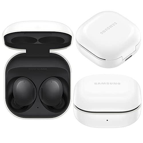Samsung Galaxy Buds 2 True Wireless Earbuds Noise Cancelling Ambient Sound Bluetooth Lightweight Comfort Fit Touch Control US Version, Black Graphite (Renewed)