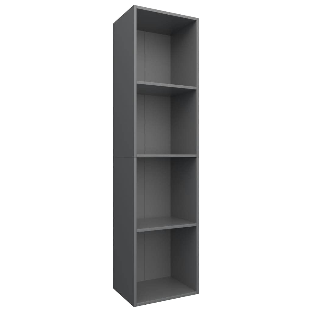 Book Cabinet/TV Cabinet Gray 14.2"x11.8"x56.3" Chipboard