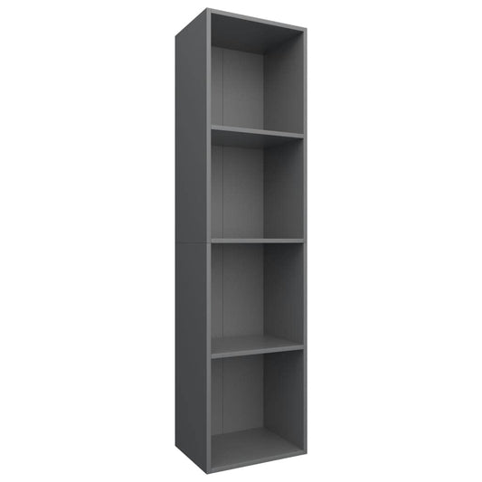Book Cabinet/TV Cabinet Gray 14.2"x11.8"x56.3" Chipboard