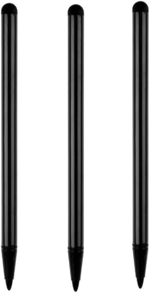 Set of 3 black stylus pens for touch screens