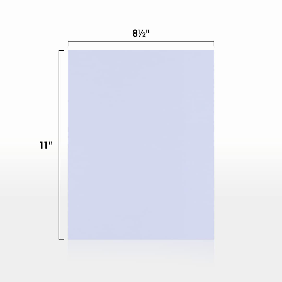 Lilac Purple Letter Size Paper, 80lb, 50 Sheets