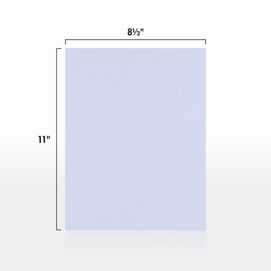 Lilac Purple Letter Size Paper, 80lb, 50 Sheets