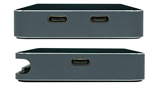 VT200 USB C Portable Dock (901226) | Dual Display, USB 3.0, HDMI | DisplayPort, VGA, Power Delivery Passthrough | USB-C Laptop, Mac, PC Compatible, USB-C, w/ Power Passthrough