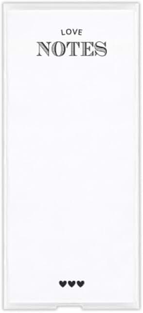 Rectangular Acrylic Notepaper Holder with 125 Sheets