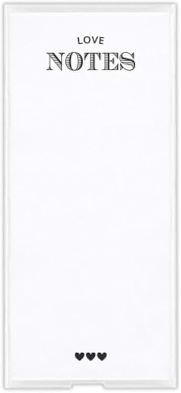 Rectangular Acrylic Notepaper Holder with 125 Sheets