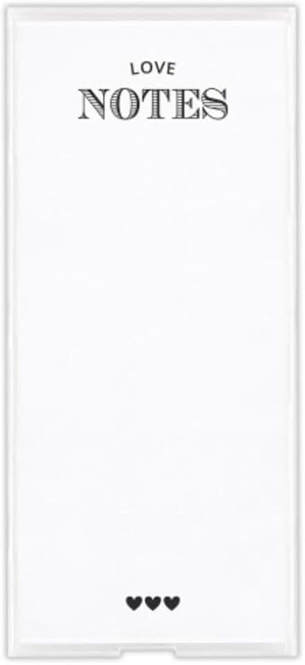 Rectangular Acrylic Notepaper Holder with 125 Sheets