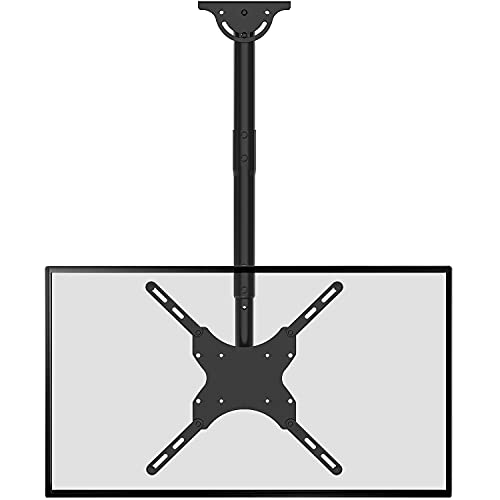 TV Ceiling Mount Adjustable Bracket Fits Most LED, LCD, OLED and Plasma Flat Screen Display 26 to 65 Inch, up to 110 Lbs, VESA 400x400mm (CM2665), Black