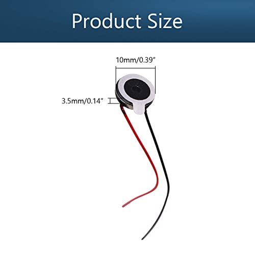 0.5W 8 Ohm DIY Magnetic Speaker Audio Speakers 10mm Diameter Round Shape Replacement Loudspeaker