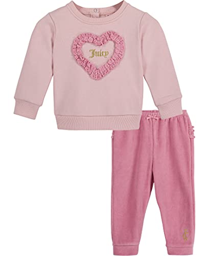 baby girls 2 Pieces Jog and Toddler Layette Set, Wild Rose, 12 Months US