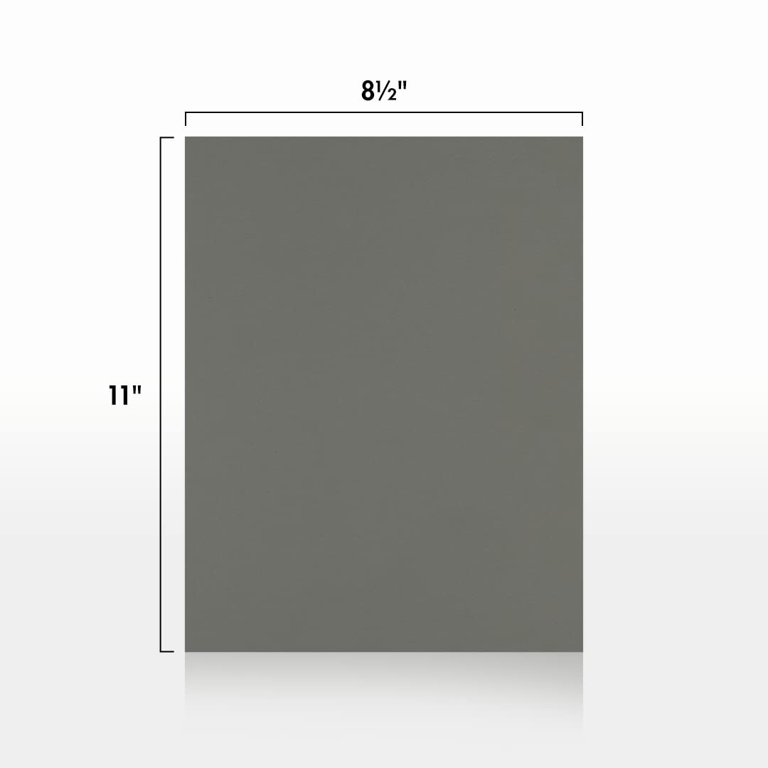 Smoke Gray Letter Size Paper, 80lb, 250 Sheets
