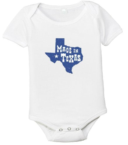 Made in Texas  Shirt  0-3 Months  White