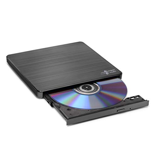 '-LG GP60 External DVD Drive, Slim Portable DVD Burner/Writer/Player for Laptop, Windows and Mac OS Compatible, USB 2.0, 8X Read/Write Speed Black