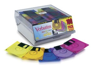 DataLife Colors 3.5" 1.44MB Formatted HD Computer Floppy Disks 100 Pack Discontinued by Manufacturer
