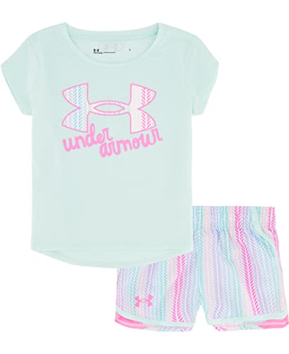 baby-girls Sleeve Shirt and Set, Durable Stretch Lightweight Short Set, Sea Mist Logo Sp22, 24M US