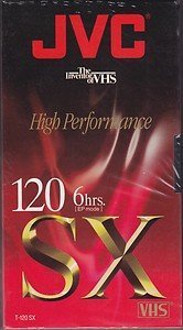 T-120 SX 6 Hour VHS Cassette Tape - Blank - 4 pack