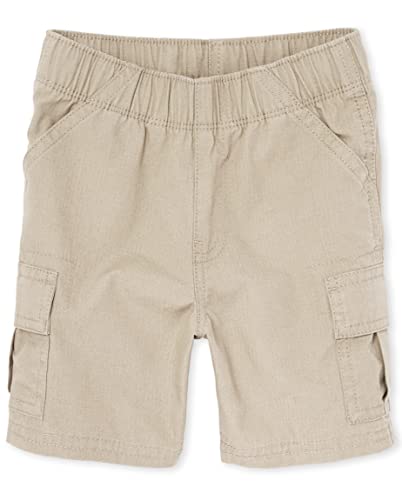 The Children s  Baby Boys and Toddler Boys Pull On Cargo Shorts, Sand Wash, 18-24 MONTHS