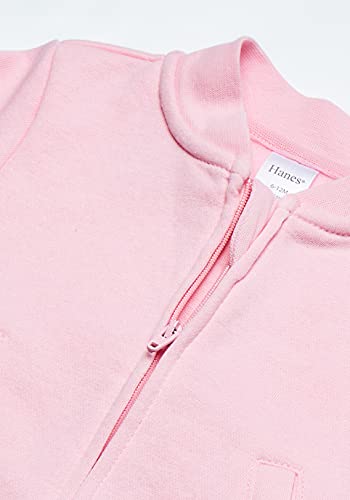 uni  baby Ultimate Zippin Fleece Jacket Sweater, Pink, 6-12 Months US