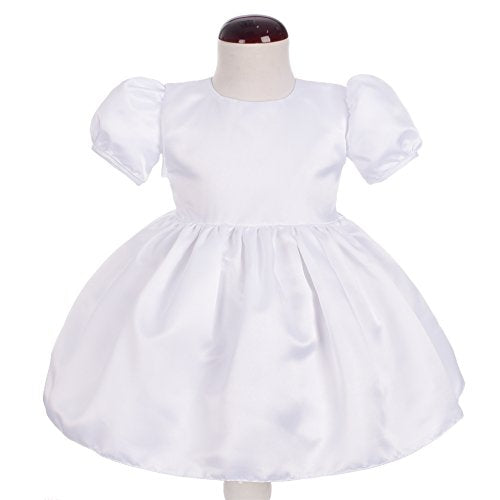 Baby Girls' Baptism Christening Gown White Dress with Lace Cape and Bonnet Embroidered Clothing Outfit Infant Size 3 Months