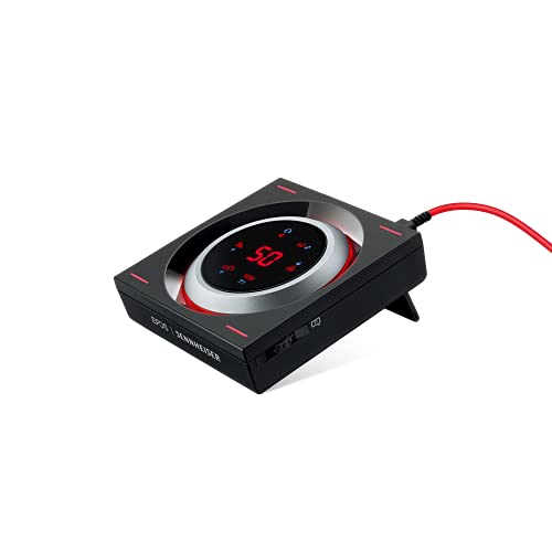 | SENNHEISER GSX 1200 PRO Audio Amplifier / External Sound Card, with 7.1 Surround Sound, Daisy Chain, DAC and EQ, Headphone amp Compatible with Windows, Mac, Laptops and Desktops.