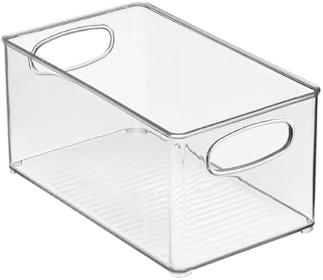 Plastic Kitchen Storage Bins, 6 Pack