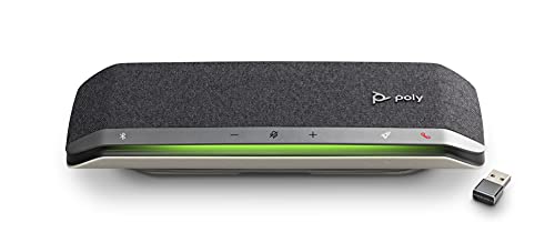 '- Sync 40+ Bluetooth Smart Speakerphone (Plantronics) - Flexible Work Spaces - Connect to PC/Mac via Included BT600 Dongle and Smartphones via Bluetooth - Works with Teams, Zoom & more