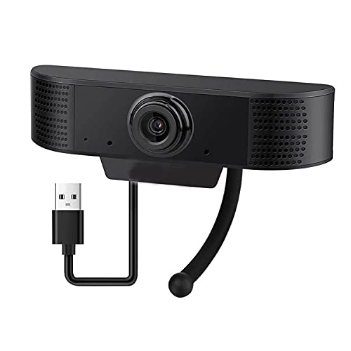 1080P Webcam with Microphone, USB 2.0 Desktop Laptop Computer Web Camera with Auto Light Correction, Plug and Play, for Windows Mac OS, for Video Streaming, Conference, Gaming, Online Classes