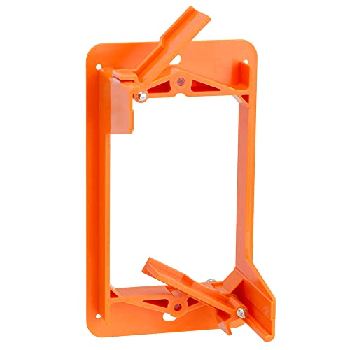 '- Low Voltage Mounting Bracket 1 Gang Multipurpose Drywall Mounting Wall Plate Bracket - Single Gang