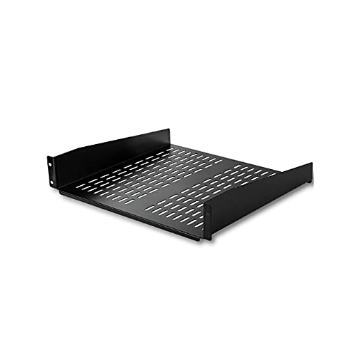 2U Steel Rack Shelf for 19" Equipment, 16" Deep