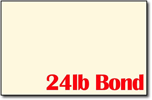 Natural Cream Paper, 24 lb, Half Letter, 500 Sheets