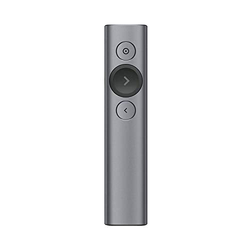 (Discontinued) Spotlight Presentation Remote - Advanced Digital Highlighting with Bluetooth, Universal Compatibility, 30M Range and Quick Charging - Slate