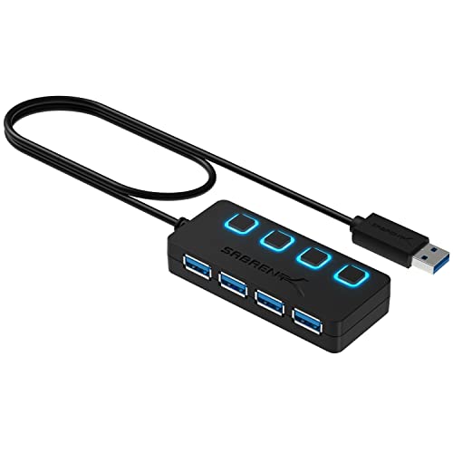 4-Port USB 3.0 Hub with Individual LED Power Switches (HB-UM43)