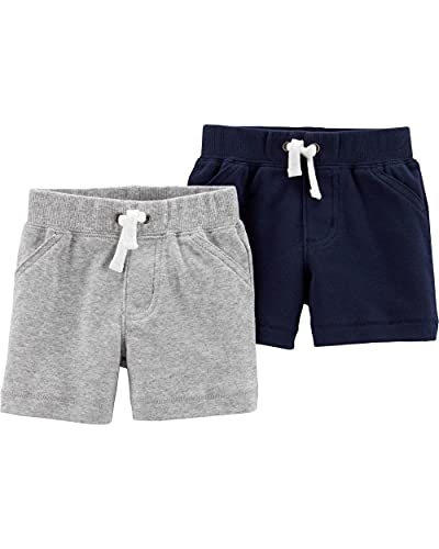Carter s Baby Boys 2 Pack Pants, Heather Navy Shorts,