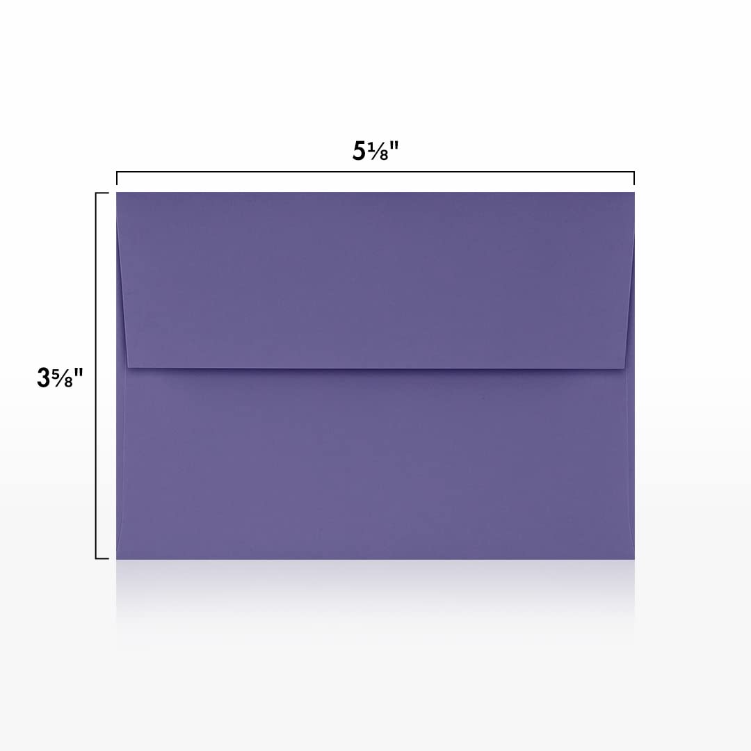 Purple 4Bar Invitation Envelopes, Peel & Press, 50 Pack